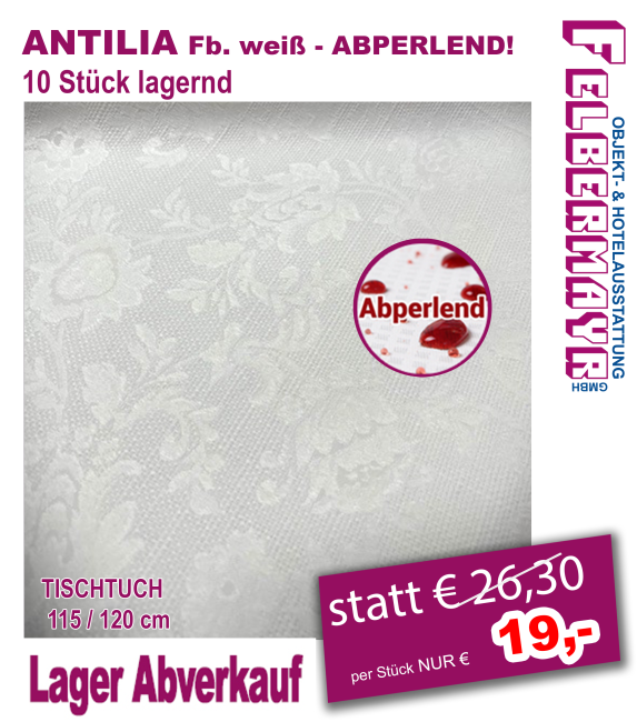 ANTILIA Fb. weiß ABPERLEND!!!